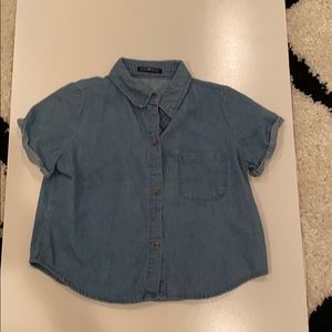 Brandy Melville Denim Crop Too